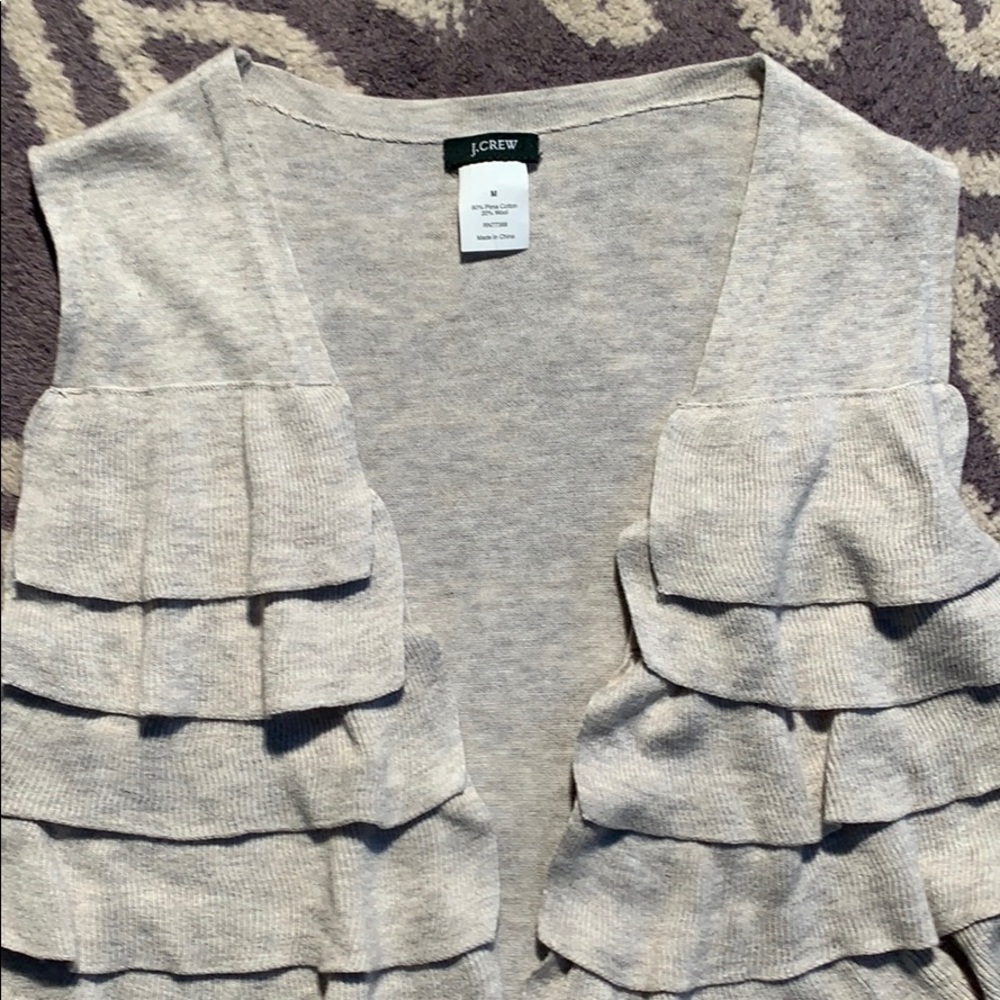 J.Crew Knit Ruffle Vest - Picture 7 of 12